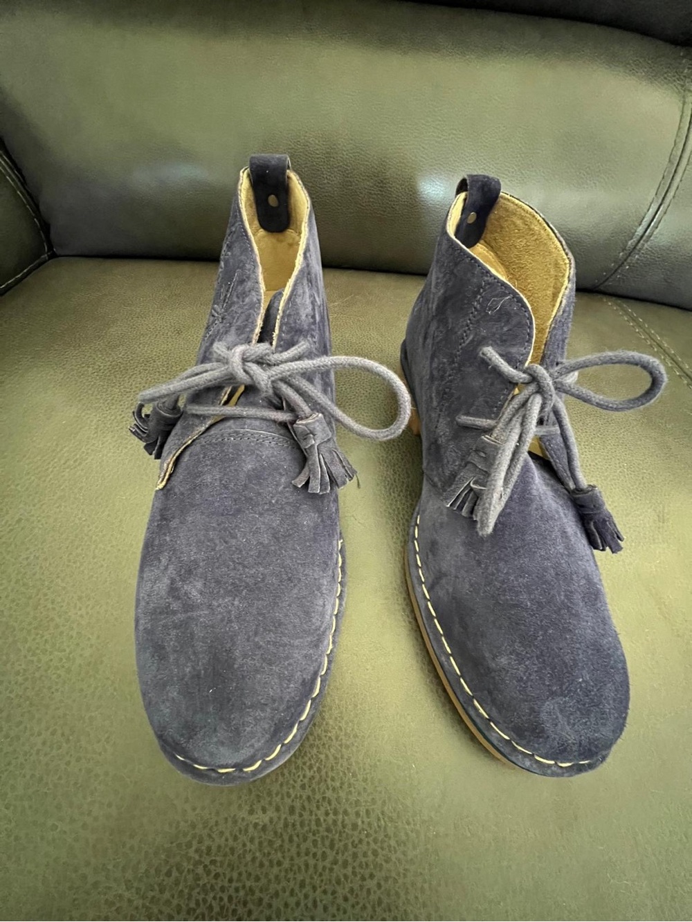 Hush puppies Navy and Brown Casual Slip-On Loafers